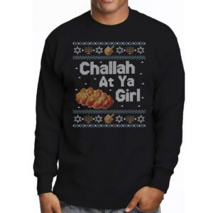 Ugly Hanukkah Challah At Ya Girl Chanukah Jewish Kids Women Longsleeve Tee 3 5