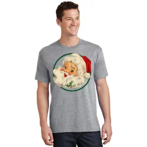 Vintage Santa Claus Christmas Gift T Shirt 1