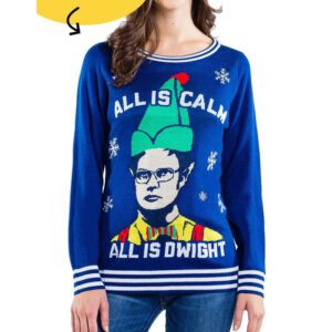 WoAll Is Calm All Is Dwight Sweater