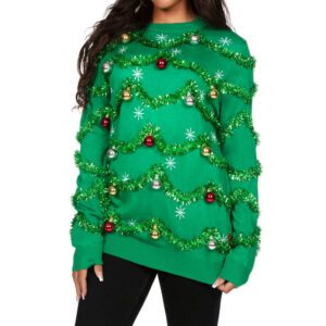 WoGaudy Garland Oversized Christmas Sweater