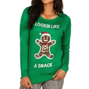 WoLookin' Like A Snack Ugly Christmas Sweater