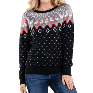 WoSwooping Snowman Ugly Christmas Sweater