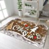 Wood Boards Merry Christmas Rug