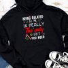 Being Related To Me Funny Christmas Family Xmas Pajamas Hoodie
