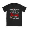 Being Related To Me Funny Christmas Family Xmas Pajamas T-Shirt
