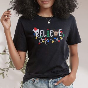 Believe Christmas Shirt Santa Claus Reindeer Candy Cane Xmas T Shirt 1 4