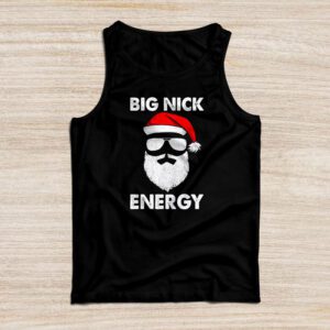 Big Nick Energy Funny Santa Christmas Tank Top