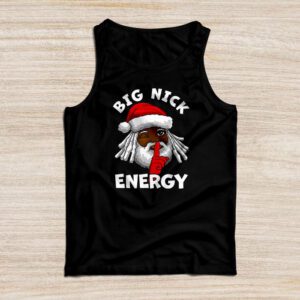 Big Nick Energy Funny Santa Christmas Tank Top