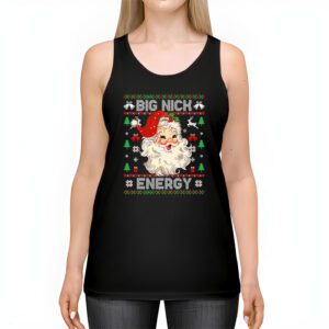 Big Nick Energy Santa Naughty Adult Ugly Christmas Sweater Tank top 2