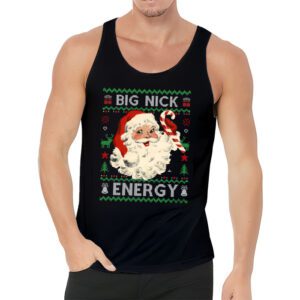 Big Nick Energy Santa Naughty Adult Ugly Christmas Sweater Tank top 3 3