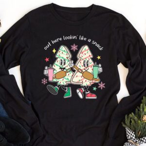 Boojee Out Here Lookin Like A Snack Funny Christmas Longsleeve Tee 1 1