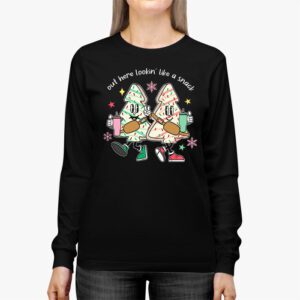 Boojee Out Here Lookin Like A Snack Funny Christmas Longsleeve Tee 2 1