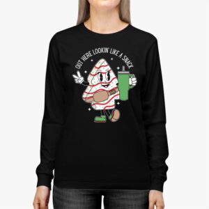 Boojee Out Here Lookin Like A Snack Funny Christmas Longsleeve Tee 2