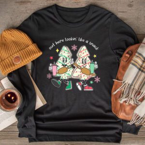 Boojee Out Here Lookin Like A Snack Funny Christmas Longsleeve Tee