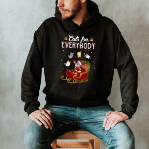 Cats For Everybody Christmas Cat Funny Xmas Women Santa Hoodie 2 3