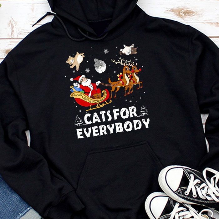 Cats-For-Everybody-Christmas-Cat-Funny-Xmas-Women-Santa-Hoodie Cats For Everybody Christmas Cat Funny Xmas Women Santa Hoodie