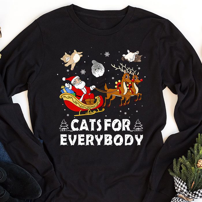 Cats-For-Everybody-Christmas-Cat-Funny-Xmas-Women-Santa-Longsleeve-Tee-1 Cats For Everybody Christmas Cat Funny Xmas Women Santa Longsleeve Tee 1 2