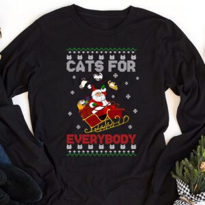 Cats For Everybody Christmas Cat Funny Xmas Women Santa Longsleeve Tee 1 Cats For Everybody Christmas Cat Funny Xmas Women Santa Longsleeve Tee 1 4