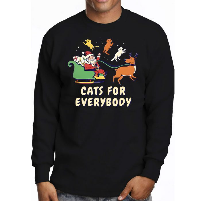 Cats-For-Everybody-Christmas-Cat-Funny-Xmas-Women-Santa-Longsleeve-Tee-3 Cats For Everybody Christmas Cat Funny Xmas Women Santa Longsleeve Tee 3 1