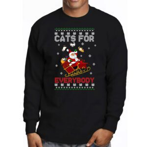 Cats For Everybody Christmas Cat Funny Xmas Women Santa Longsleeve Tee 3 Cats For Everybody Christmas Cat Funny Xmas Women Santa Longsleeve Tee 3 4