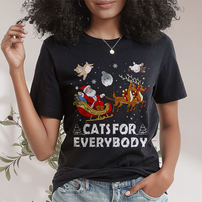 Cats-For-Everybody-Christmas-Cat-Funny-Xmas-Women-Santa-T-Shirt-1 Cats For Everybody Christmas Cat Funny Xmas Women Santa T Shirt 1 2