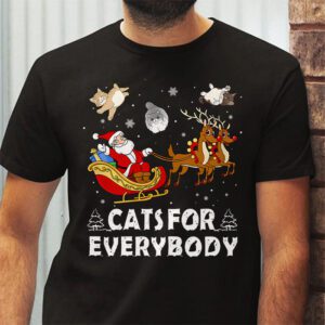 Cats For Everybody Christmas Cat Funny Xmas Women Santa T-Shirt 2 Cats For Everybody Christmas Cat Funny Xmas Women Santa T Shirt 2 2