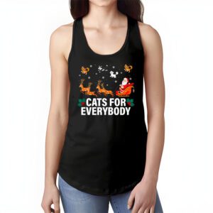 Cats For Everybody Christmas Cat Funny Xmas Women Santa Tank Top 1 1