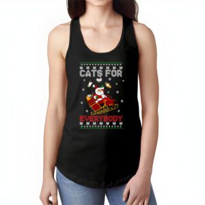 Cats For Everybody Christmas Cat Funny Xmas Women Santa Tank Top 1 4