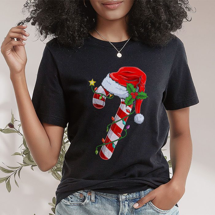 Christmas Candy Cane Santa Xmas Kids Toddler Youth Women Men T Shirt 1 3
