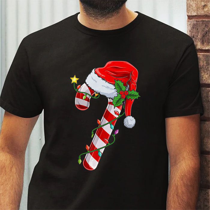 Christmas Candy Cane Santa Xmas Kids Toddler Youth Women Men T Shirt 2 3