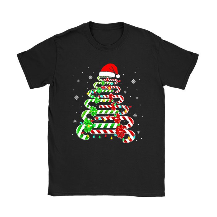 Christmas Candy Cane Santa Xmas Kids Toddler Youth Women Men T-Shirt