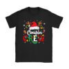 Christmas Cousin Crew Reindeer Santa hat Lights Kids Teens T-Shirt