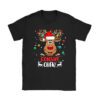 Christmas Cousin Crew Reindeer Santa hat Lights Kids Teens T-Shirt