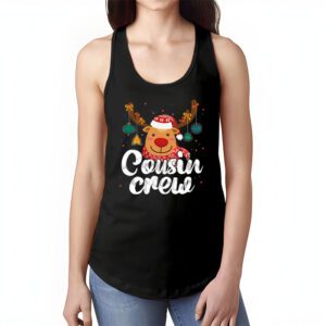 Christmas Cousin Crew Reindeer Santa hat Lights Kids Teens Tank Top 1 1