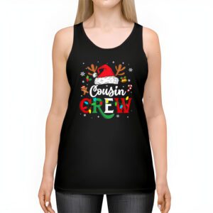 Christmas Cousin Crew Reindeer Santa hat Lights Kids Teens Tank Top 2 2