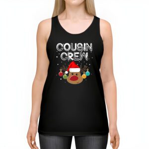 Christmas Cousin Crew Reindeer Santa hat Lights Kids Teens Tank Top 2 7