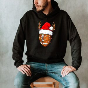 Christmas Football Ball Xmas Lights Funny Boys Men Sport Hoodie 2