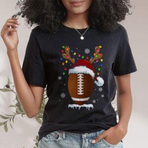 Christmas Football Ball Xmas Lights Funny Boys Men Sport T Shirt 1 2