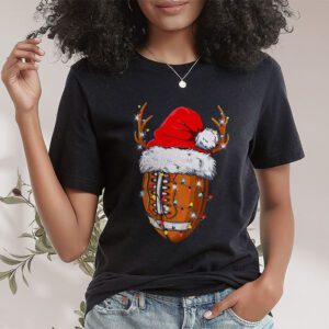 Christmas Football Ball Xmas Lights Funny Boys Men Sport T Shirt 1