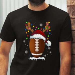 Christmas Football Ball Xmas Lights Funny Boys Men Sport T Shirt 2 2