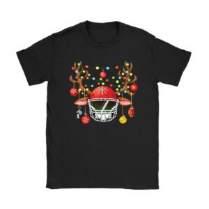 Christmas Football Ball Xmas Lights Funny Boys Men Sport T-Shirt