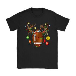 Christmas Football Ball Xmas Lights Funny Boys Men Sport T-Shirt