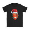 Christmas Football Ball Xmas Lights Funny Boys Men Sport T-Shirt