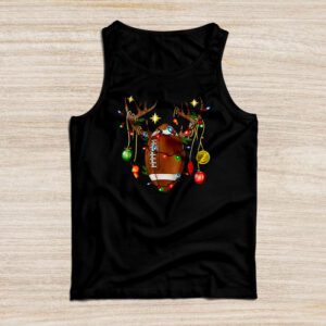 Christmas Football Ball Xmas Lights Funny Boys Men Sport Tank Top