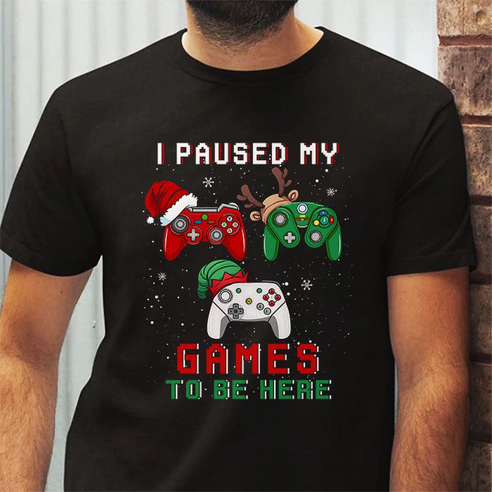 Christmas-I-Paused-My-Game-To-Be-Here-Funny-Gamer-Boys-Men-T-Shirt-2 Christmas I Paused My Game To Be Here Funny Gamer Boys Men T Shirt 2 20