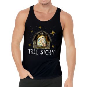 Christmas Nativity Shirt True Story Nativity Scene Gifts Tank Top 3