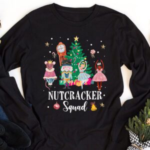 Christmas Nutcracker Squad Ballet Dance Women Kids Girls Longsleeve Tee 1 2