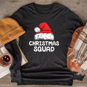 Christmas Squad Family Group Matching Christmas Party Pajama Longsleeve Tee