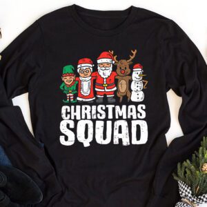 Christmas Squad Santa Dabbing Elf Family Matching Pajamas Longsleeve Tee 1 Christmas Squad Santa Dabbing Elf Family Matching Pajamas Longsleeve Tee 1 3
