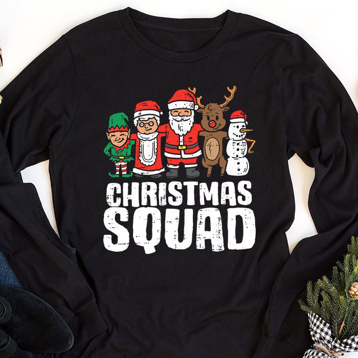 Christmas-Squad-Santa-Dabbing-Elf-Family-Matching-Pajamas-Longsleeve-Tee-1 Christmas Squad Santa Dabbing Elf Family Matching Pajamas Longsleeve Tee 1 3